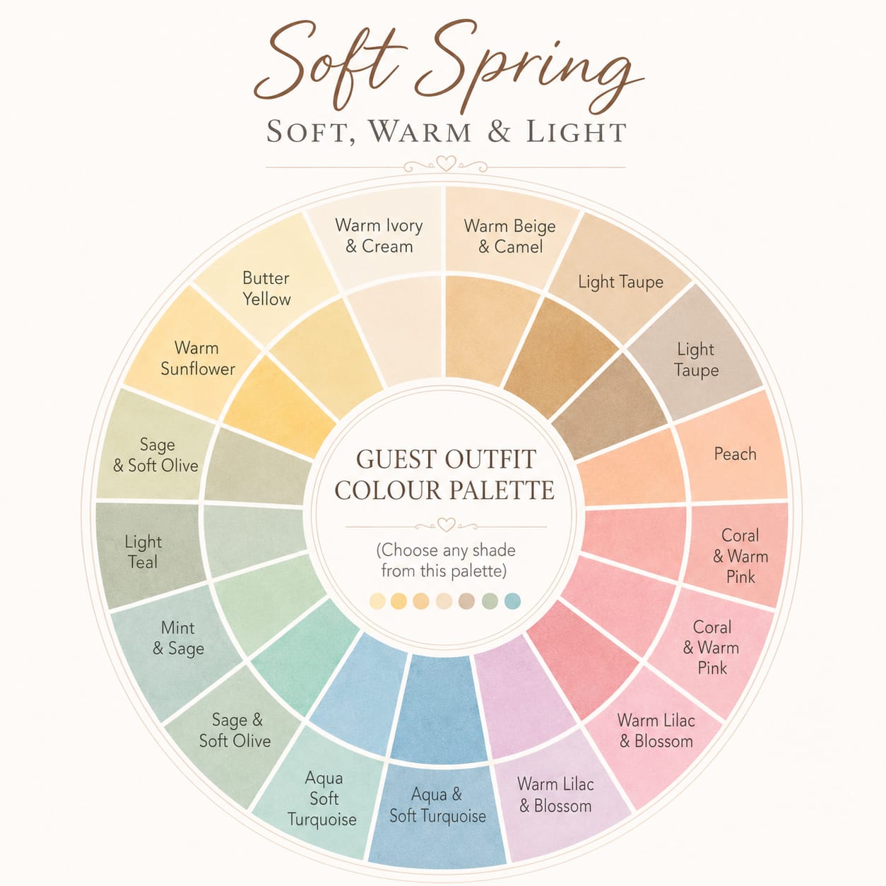 Guest Outfit Colour Palette